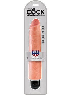 King Cock: Vibrating Stiffy, 30 cm, lys