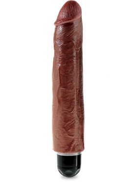 King Cock: Vibrating Stiffy, 30 cm, mørk