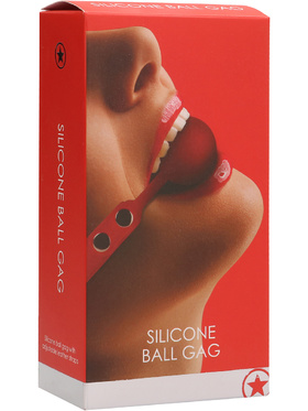 Ouch!: Silicone Ball Gag, rød