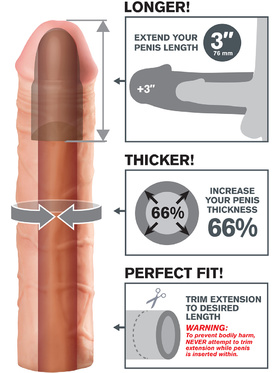 Pipedream Fantasy X-Tensions: Mega 76 mm Extension, lys