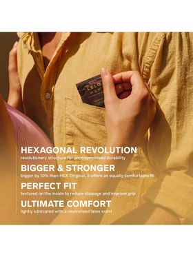 LELO: HEX Respect XL, Kondomer, 12 stk