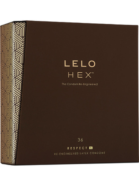 LELO: HEX Respect XL, Kondomer, 36 stk