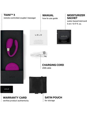 LELO: Tiani 3, Remote Couples Massager, lilla
