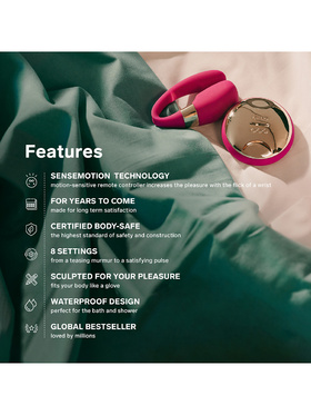 LELO: Tiani 3, Remote Couples Massager, lilla