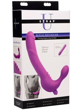 Strap U: Royal Revolver, Vibrating Strapless Strap On Dildo