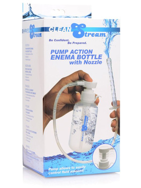 CleanStream: Pump Action Enema Bottle with Nozzle