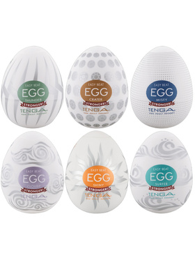 Tenga: Easy Beat Egg, Hard Boiled Package, 6 stk