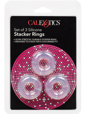 California Exotic: Set of 3 Silicone Stacker Rings