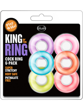 Blush: King of the Ring, Cock Ring, 6 stk