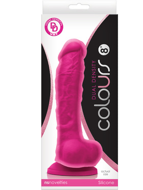 NSNovelties: Colours Dual Density Dildo, 24 cm, rosa