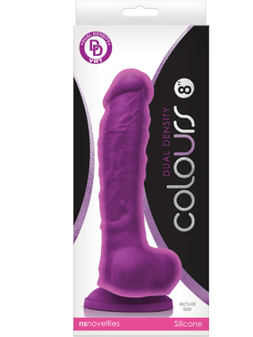 NSNovelties: Colours Dual Density Dildo, 24 cm, lilla