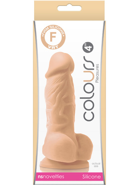 NSNovelties: Colours Pleasures Dildo, 13 cm, ljus