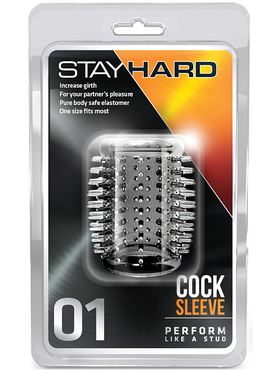 Stay Hard: Cock Sleeve 01, gjennomsiktig
