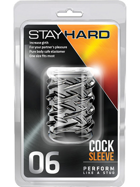 Stay Hard: Cock Sleeve 06, gjennomsiktig
