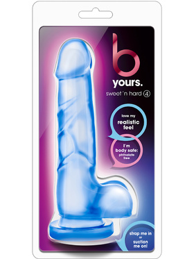 B Yours: Sweet 'n Hard 4 Dildo, 19 cm, blå