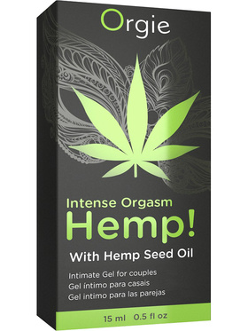 Orgie: Intense Orgasm Hemp, Intimate Gel for Couples, 15 ml