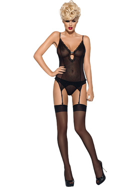 Obsessive: S800 Stockings, svart