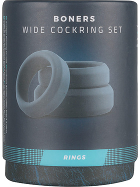 Boners: Wide Cockring Set, 3-piece