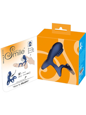 Sweet Smile: Rechargeable Couples Sleeve, blå