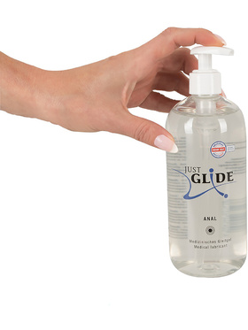 Just Glide Anal: Vannbasert Glidemiddel, 500 ml