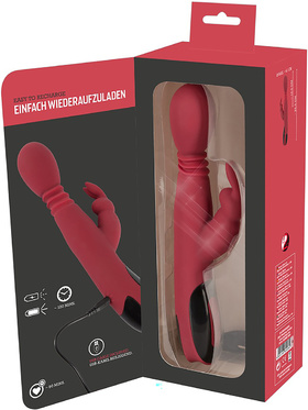 You2Toys: Silicone Rabbit Vibrator, rød