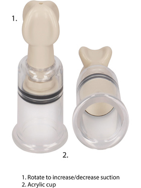 Pumped: Nipple Suction Set, small, gjennomsiktig