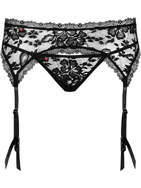 Obsessive: Catia, Garter Belt & Thong, svart