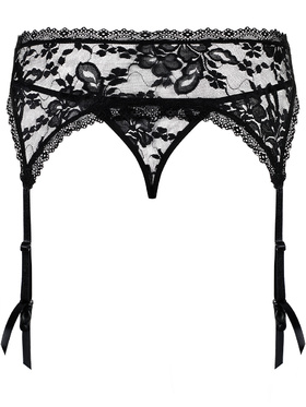 Obsessive: Catia, Garter Belt & Thong, svart