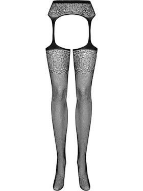 Obsessive: S207 Garter Stockings, svart