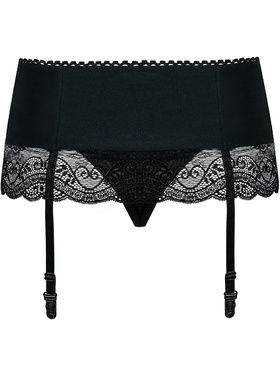 Obsessive: Miamor, Garter Belt & Thong, svart