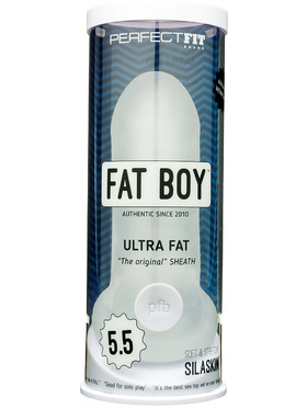 Perfect Fit: Fat Boy Ultra Fat Sheath, 5.5 inch, gjennomsiktig