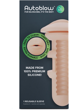 Autoblow A.I: Silicone Mouth Sleeve, lys