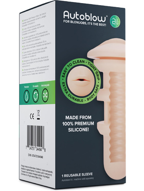 Autoblow A.I: Silicone Mouth Sleeve, lys