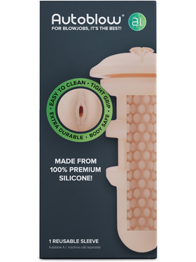 Autoblow A.I: Silicone Vagina Sleeve, lys