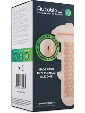 Autoblow A.I: Silicone Vagina Sleeve, lys