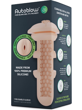 Autoblow A.I: Silicone Vagina Sleeve, lys