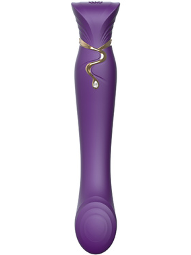Zalo: Queen Set, G-spot PulseWave Vibrator with Suction Sleeve, lilla