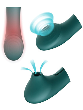 Zalo: Queen Set, G-spot PulseWave Vibrator with Suction Sleeve, lilla