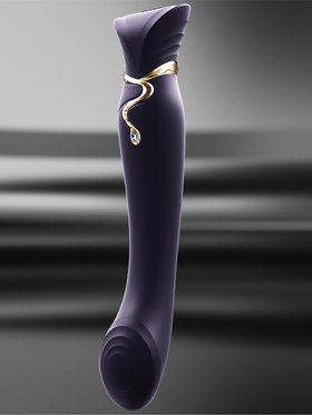 Zalo: Queen Set, G-spot PulseWave Vibrator with Suction Sleeve, lilla