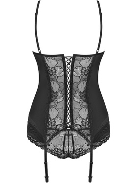 Obsessive: Heartina, Underwire Corset & Panties, svart