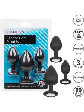 California Exotic: Silicone Gem Anal Kit, svart