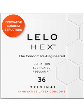 LELO: HEX, Kondomer, 36 stk
