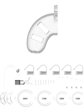 ManCage: Model 10 with Plug, 9 cm, gjennomsiktig