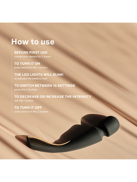 LELO: Smart Wand 2, All-Over Body Massager, stor, lilla