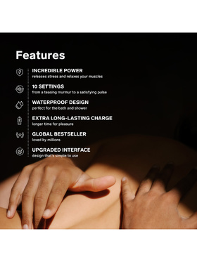 LELO: Smart Wand 2, All-Over Body Massager, stor, lilla