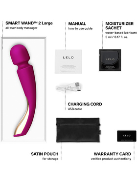 LELO: Smart Wand 2, All-Over Body Massager, stor, lilla