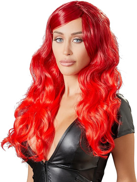Wigged Love: Long, Wavy, Red Wig 