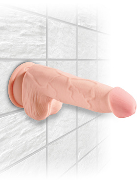 King Cock: Triple Density Cock with Balls, 19 cm