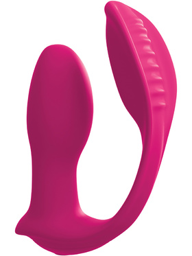 3Some: Double Ecstasy, Silicone Vibrator, rosa