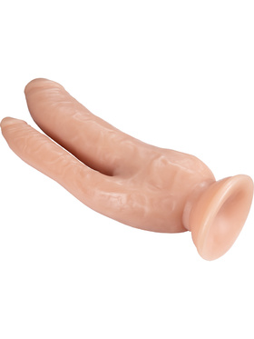 Dr. Skin: DP Realistic Cock, 21 cm, lys